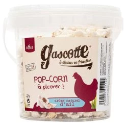 Remise 🥰 Gasco -Friandises Pop Corn à l'ail - Gascotte pour Basse Cour - 30g 👏