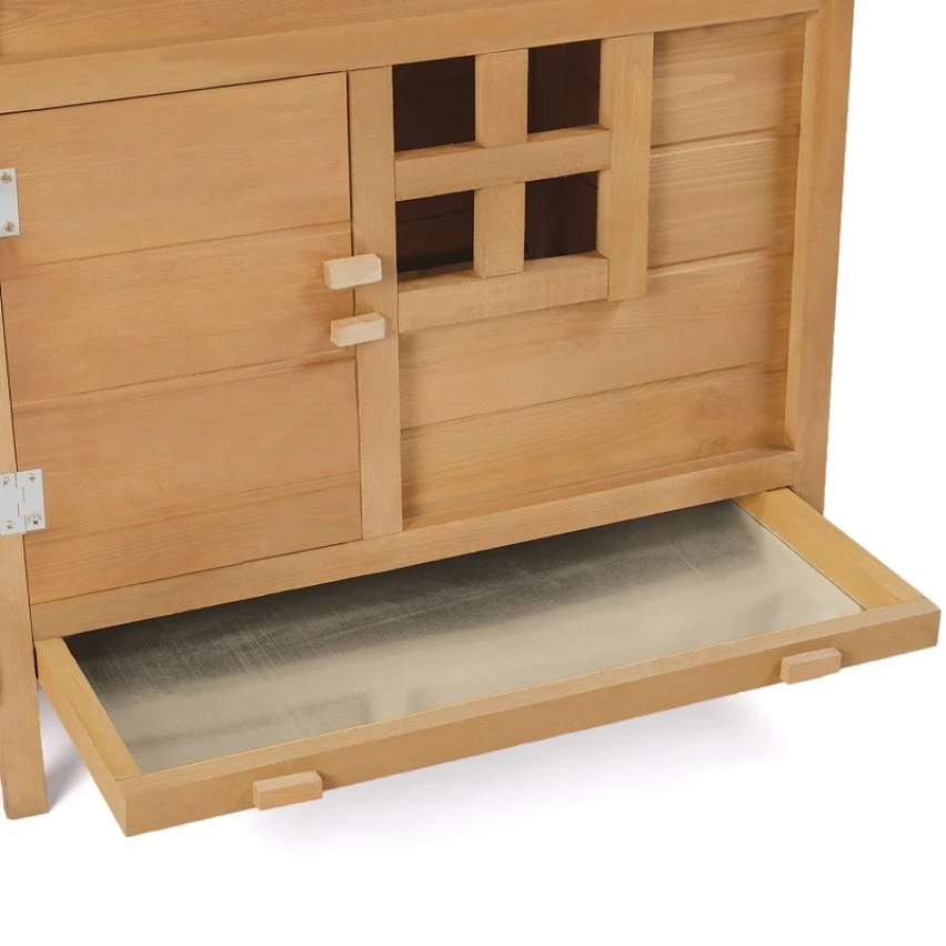 Sortie đ„ IDMARKET Poulailler sur pilotis avec pondoir en bois â â Image 3