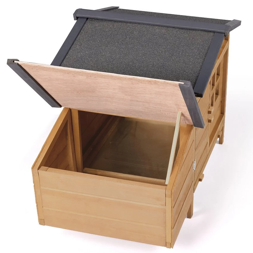 Sortie đ„ IDMARKET Poulailler sur pilotis avec pondoir en bois â â Image 5