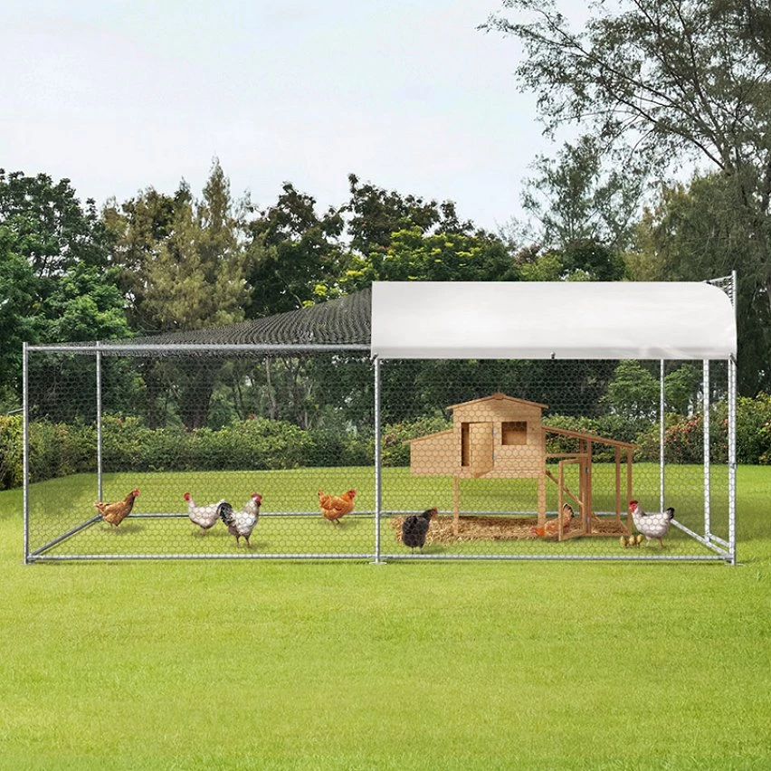 Offres 🎉 IDMARKET Enclos BOGOTA 8 m² parc grillagé 2x4x1,6 M acier galvanisé avec filet 😀 – Image 3