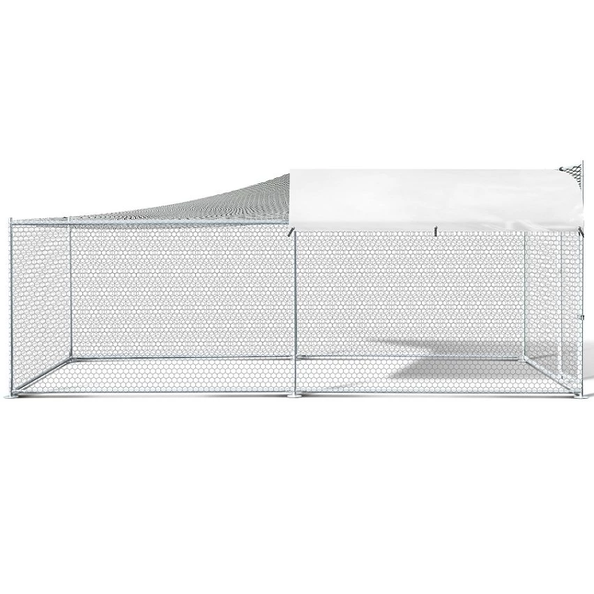 Offres 🎉 IDMARKET Enclos BOGOTA 8 m² parc grillagé 2x4x1,6 M acier galvanisé avec filet 😀 – Image 6