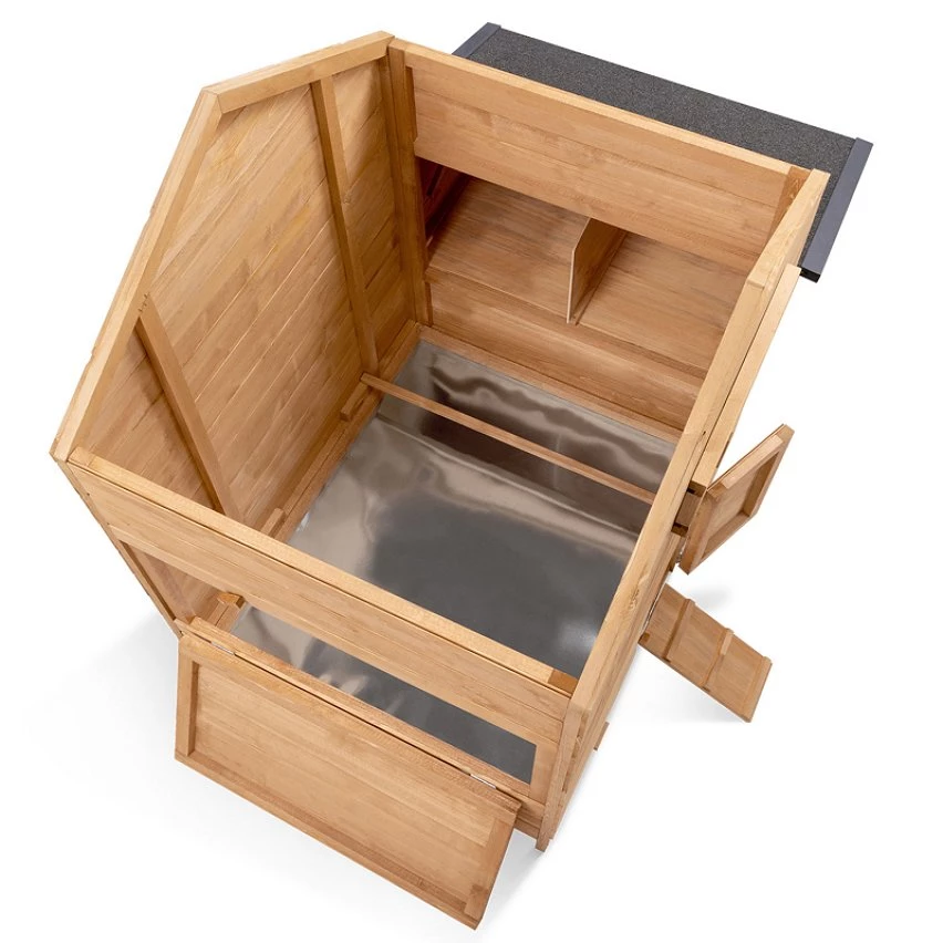 Budget đ IDMARKET Poulailler chalet 6 Ă 10 poules avec pondoir en bois â â Image 4