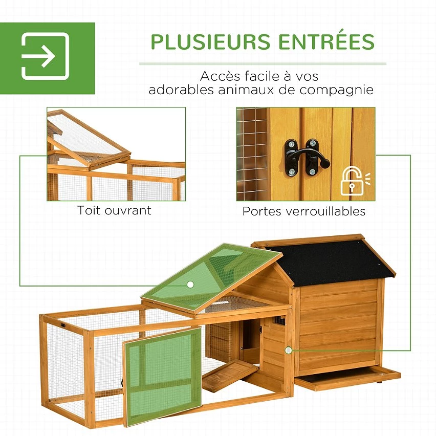 Les meilleures critiques de ❤️ Poulailler cottage multi-équipement perchoir rampe pondoir enclos tiroir à déjection 180L x 92l x 78H cm bois sapin pré-huilé 🥰 – Image 5
