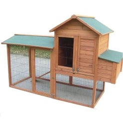 De gros 😀 Poulailler bi-corps 5-8 poules - po2309 - habrita 👏