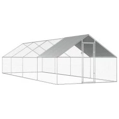 Meilleure affaire 🎁 vidaXL Poulailler d'extérieur 2,75 x 8 x 1,92 m Acier galvanisé 🌟