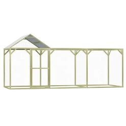 Le moins cher 🌟 vidaXL Poulailler 4,5x1,5x2 m Pinède imprégnée 😉