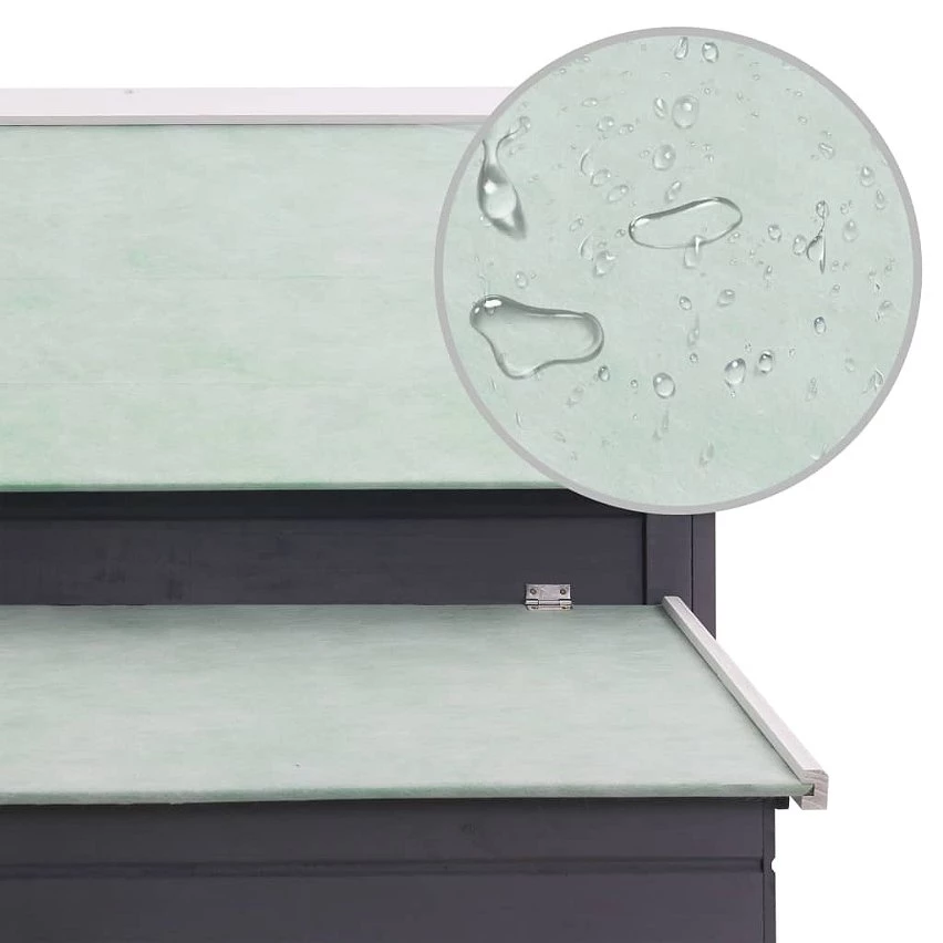 Sortie 👍 vidaXL Poulailler Gris 157x97x110 cm Bois ✔️ – Image 2