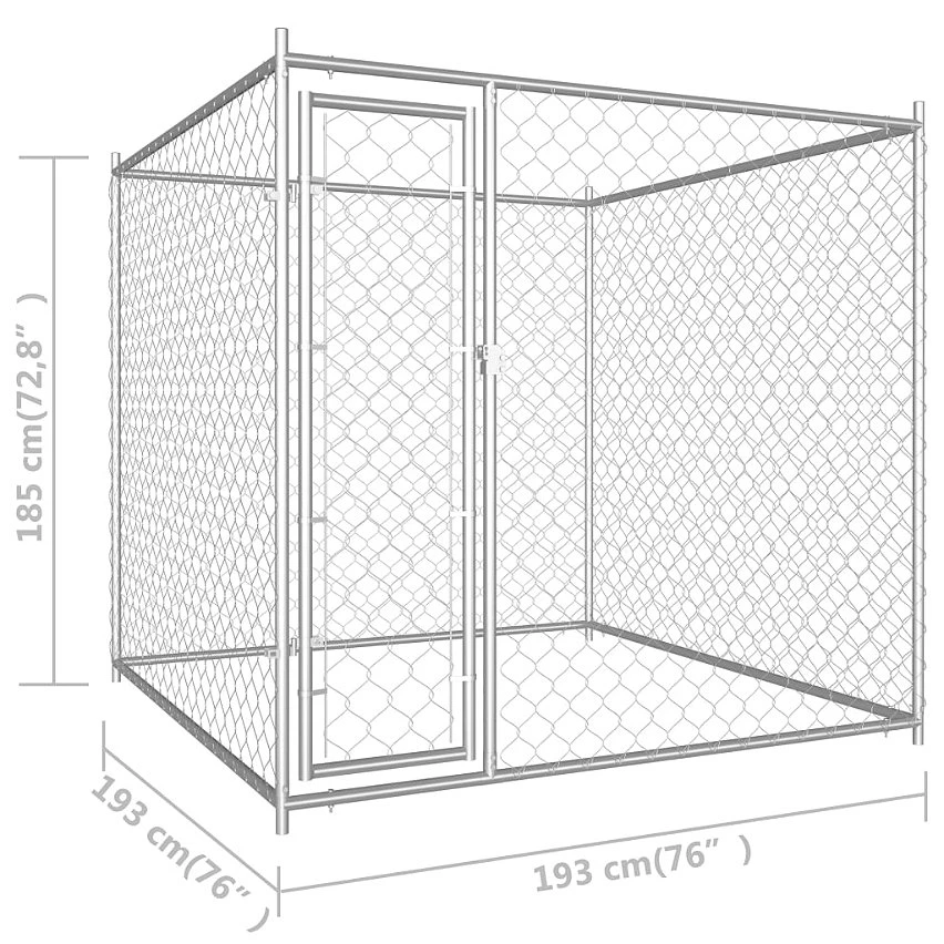 Tout neuf 👍 vidaXL Poulailler d'extérieur 2,75 x 6 x 1,92 m Acier galvanisé 💯 – Image 3