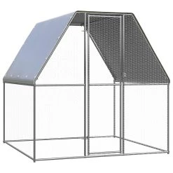 Tout neuf ⭐ vidaXL Poulailler d'extérieur 2x2x2 m Acier galvanisé 🧨