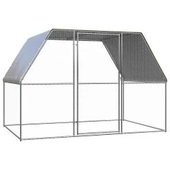 Coupon ✔️ vidaXL Poulailler d'extérieur 3x2x2 m Acier galvanisé 🧨