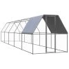 Grosses soldes 😉 vidaXL Poulailler d'extérieur 2x10x2 m Acier galvanisé ✨
