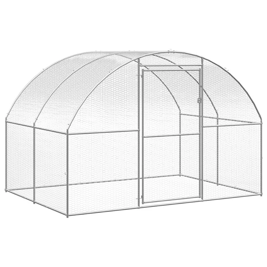 Coupon 🔥 vidaXL Poulailler d'extérieur 3x24x2 m Acier galvanisé 👍 – Image 3